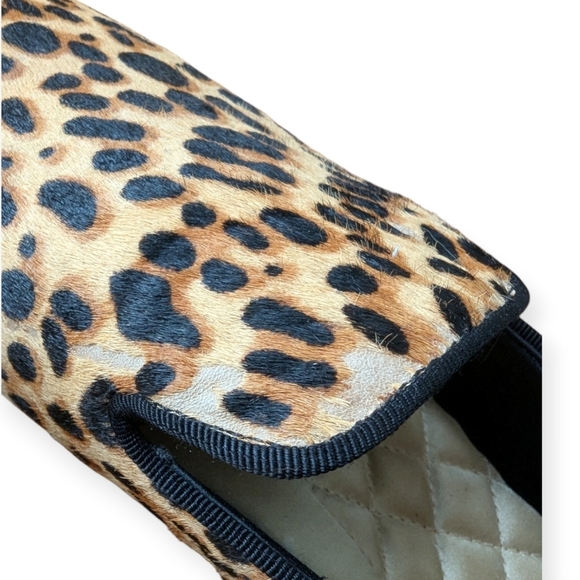 Birdies The Starling Loafers Leopard Print Calf Hair Animal Print Shoes - Picture 5 of 9